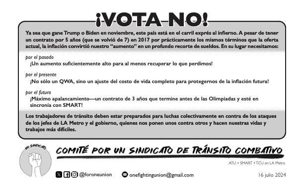 ¡Vota No!