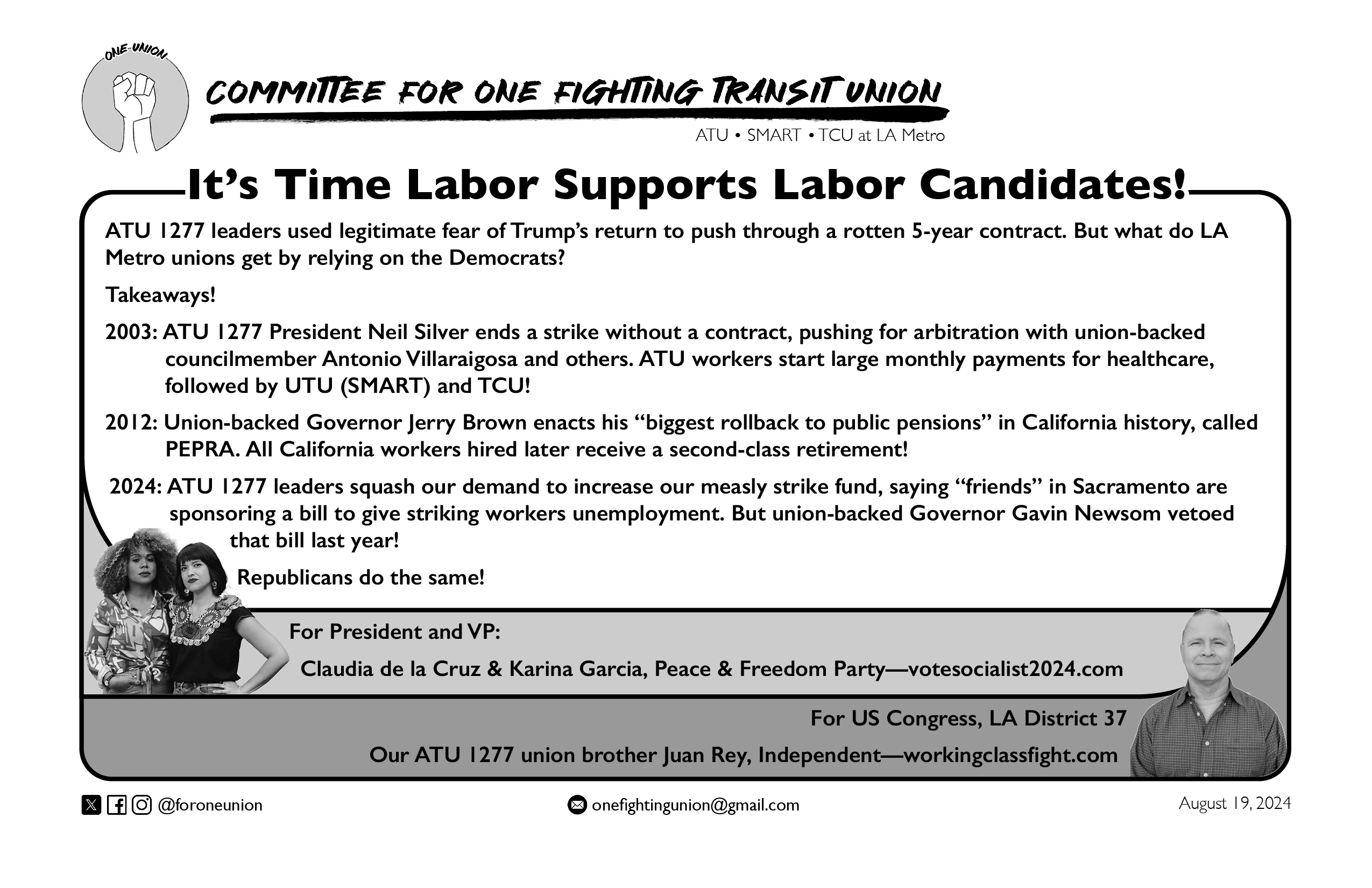 It’s Time Labor Supports Labor Candidates!