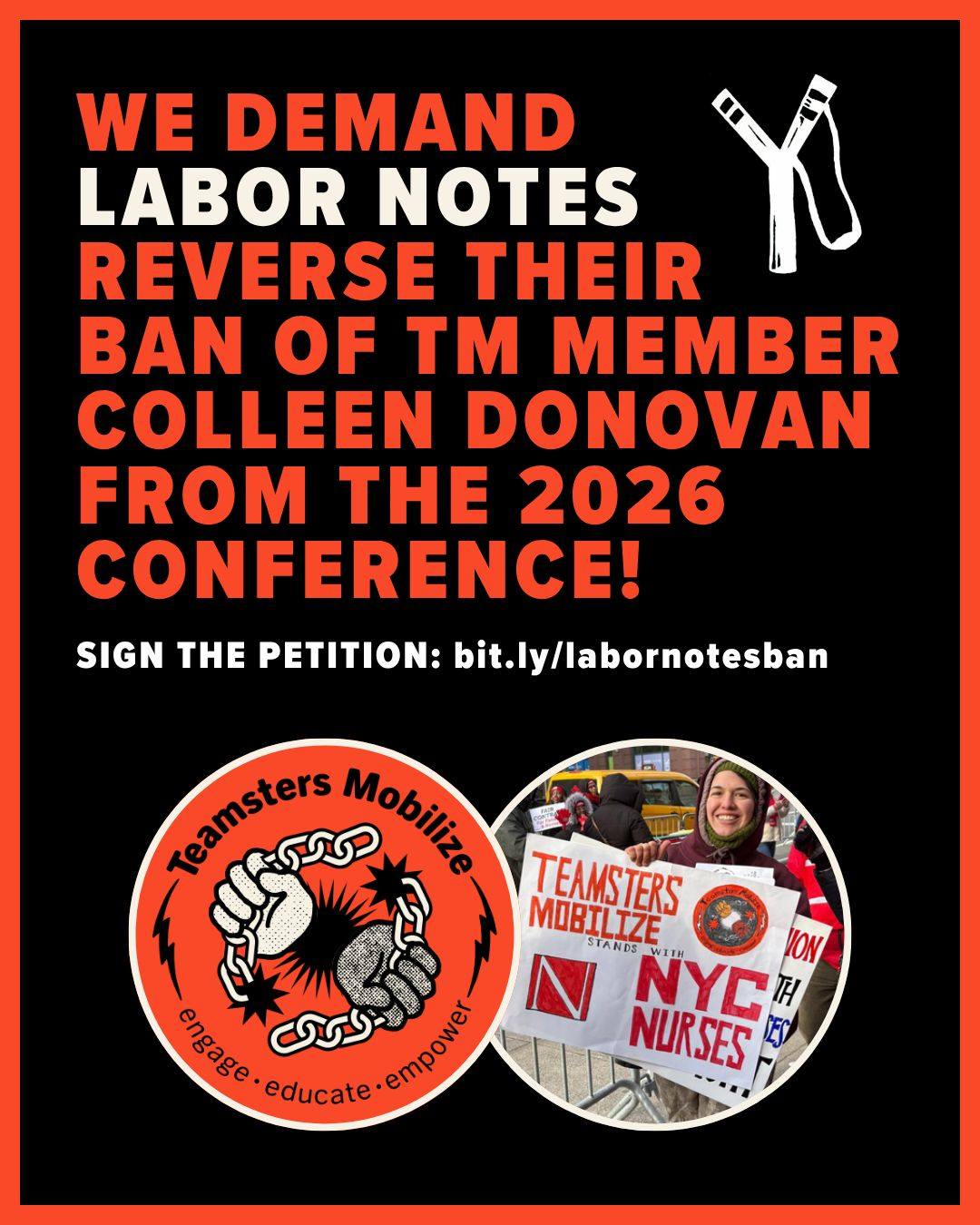 Teamsters Mobilize member banned from Labor Notes!